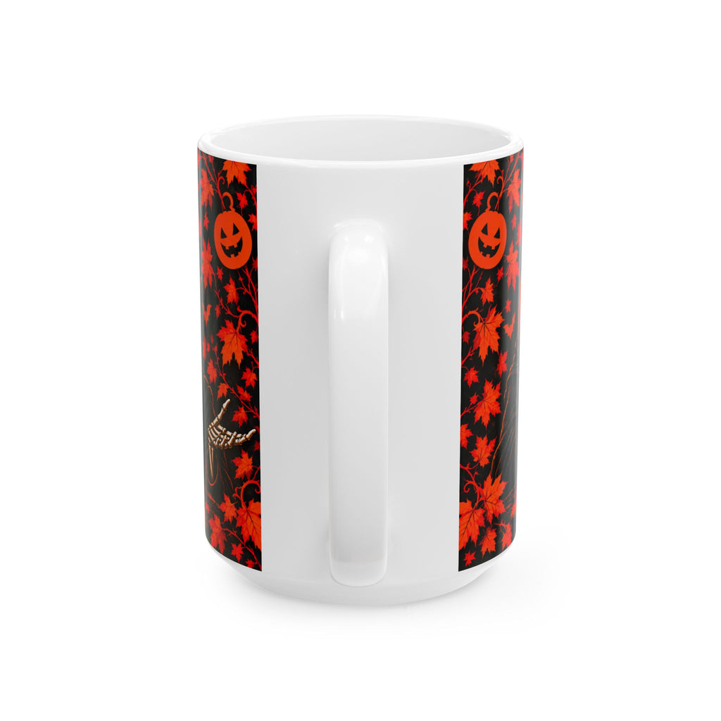 Lord Carver & Mortimer Flame Coffee Mug – Funny Pumpkin Spice Banter | 11oz & 15oz