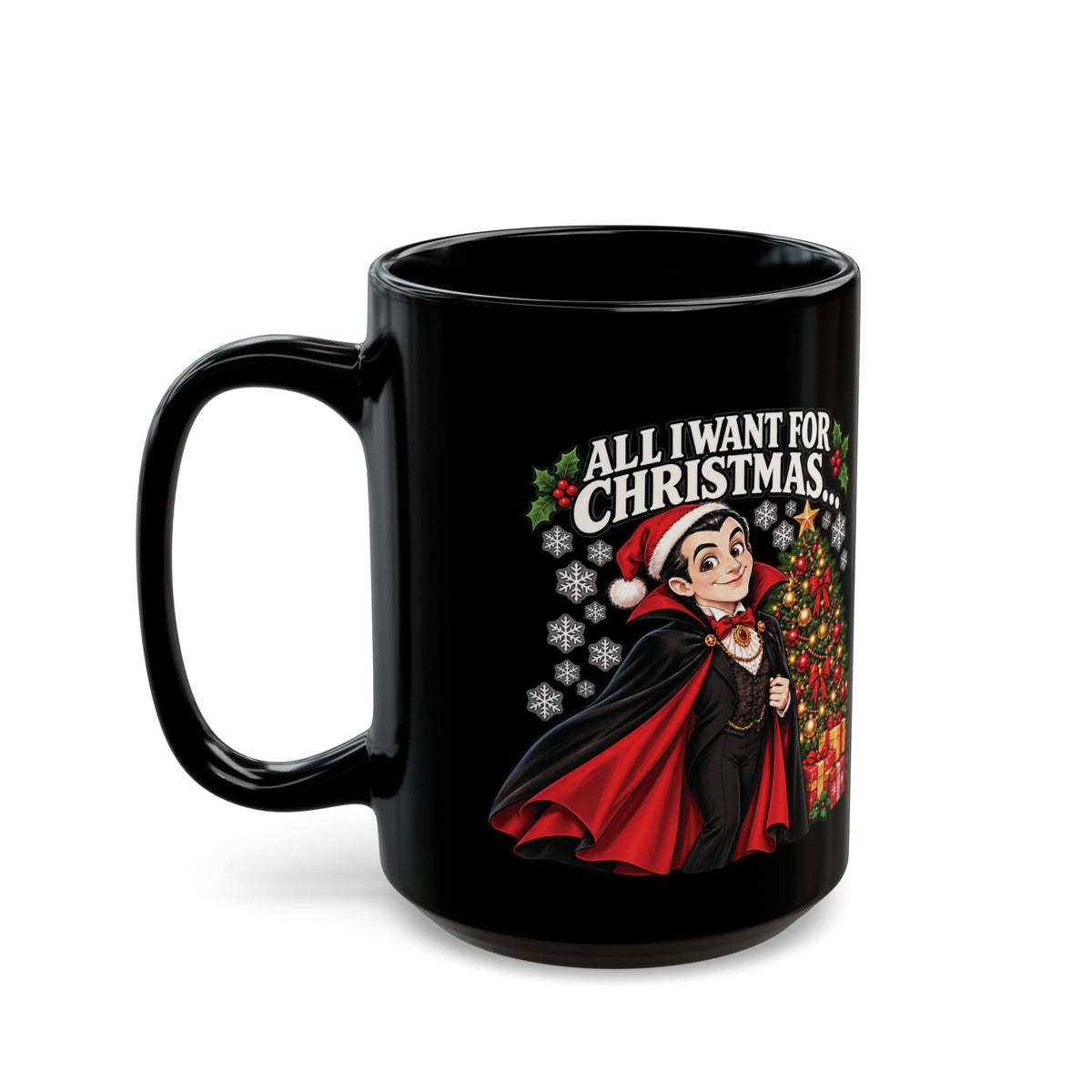 Dracula — My 2 Front Teeth | Funny Christmas Black Mug | Couch & Cart™