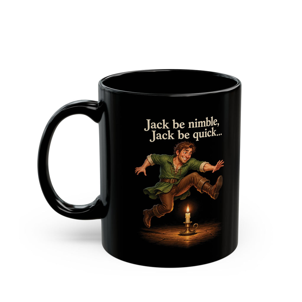 ADULT — Jack Be Nimble | Funny Black Coffee Mug | Couch & Cart™
