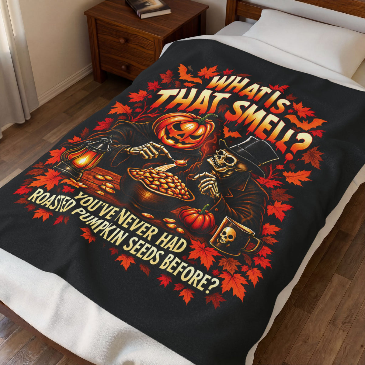 “What Is That Smell?” – Funny Halloween Throw Blanket