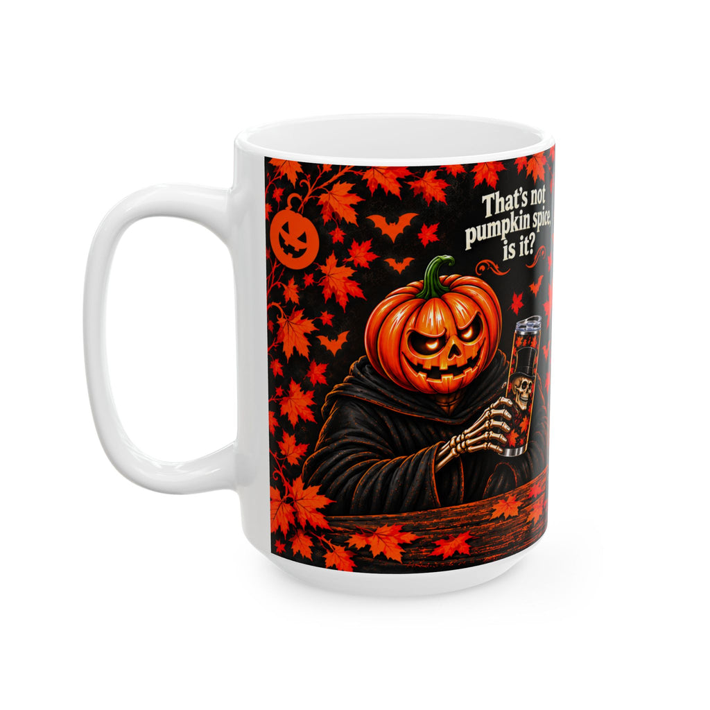 Lord Carver & Mortimer Flame Coffee Mug – Funny Pumpkin Spice Banter | 11oz & 15oz