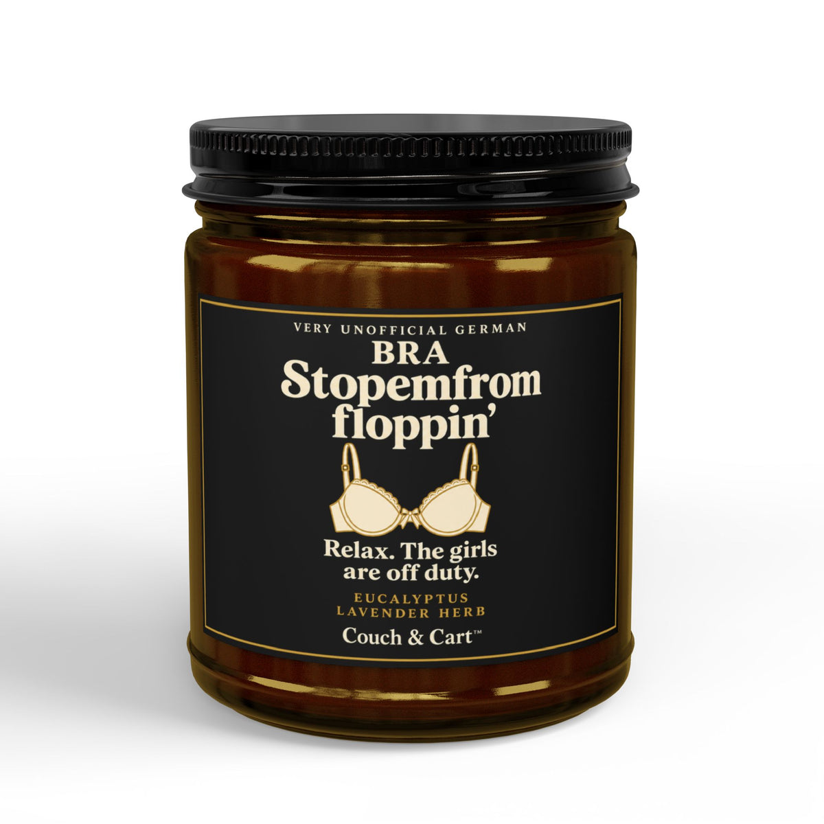 ADULT Humor Stopemfromfloppin Candle — Eucalyptus Lavender Herb | 9 oz