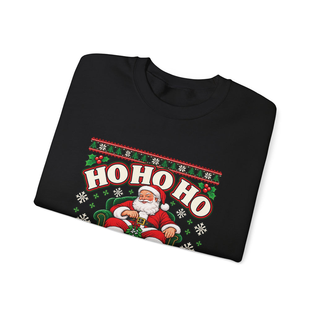 Black adult humor ugly Christmas crewneck by Couch and Cart