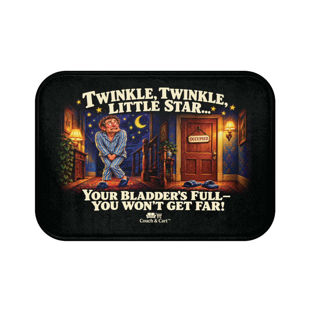 “Twinkle, Twinkle… Bathroom Dash” – Funny Bath Mat
