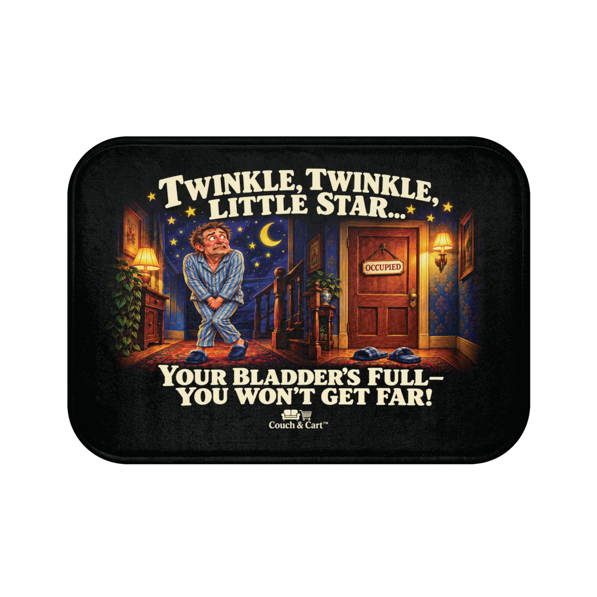 “Twinkle, Twinkle… Bathroom Dash” – Funny Bath Mat