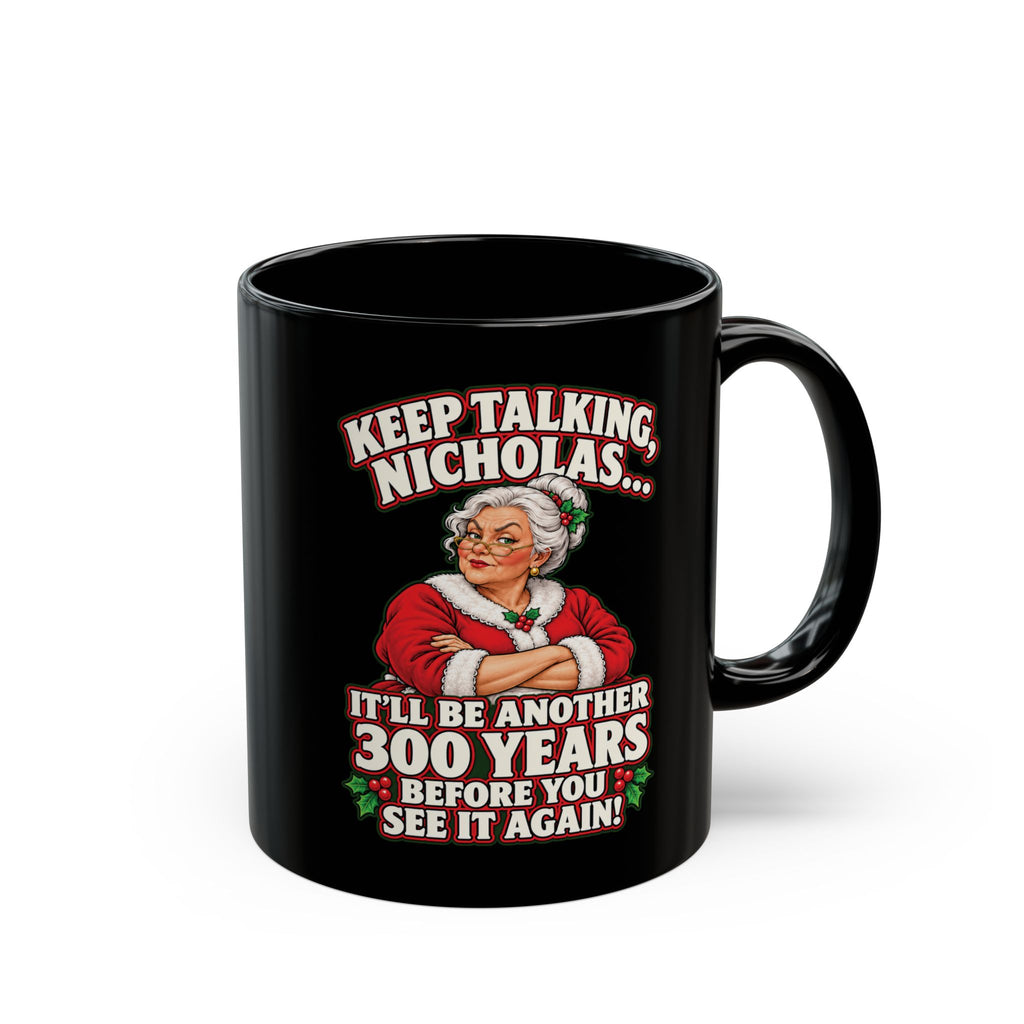 Couch and Cart naughty Christmas coffee mug
