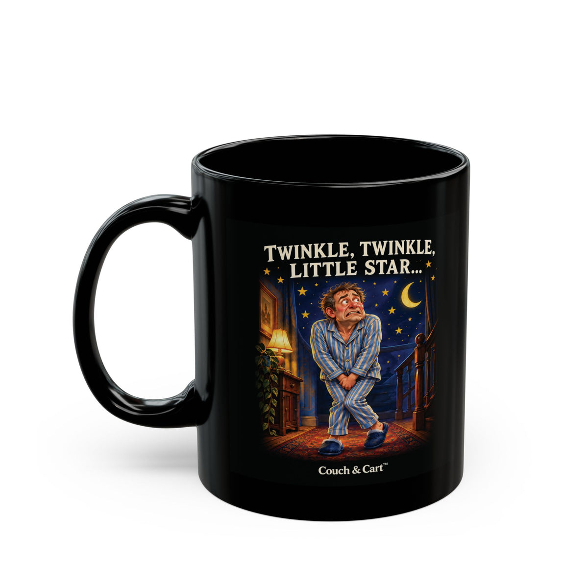 Twinkle, Twinkle, Little Star – Full Bladder Black Mug | 11 oz & 15 oz