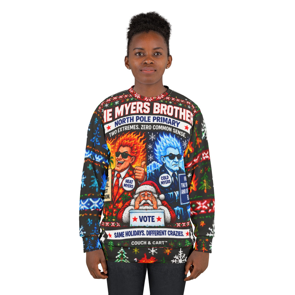 “North Pole Primary” – Funny Ugly Christmas Sweatshirt