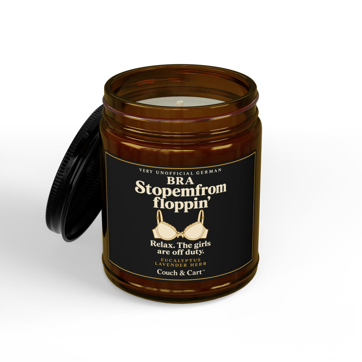 ADULT Humor Stopemfromfloppin Candle — Eucalyptus Lavender Herb | 9 oz