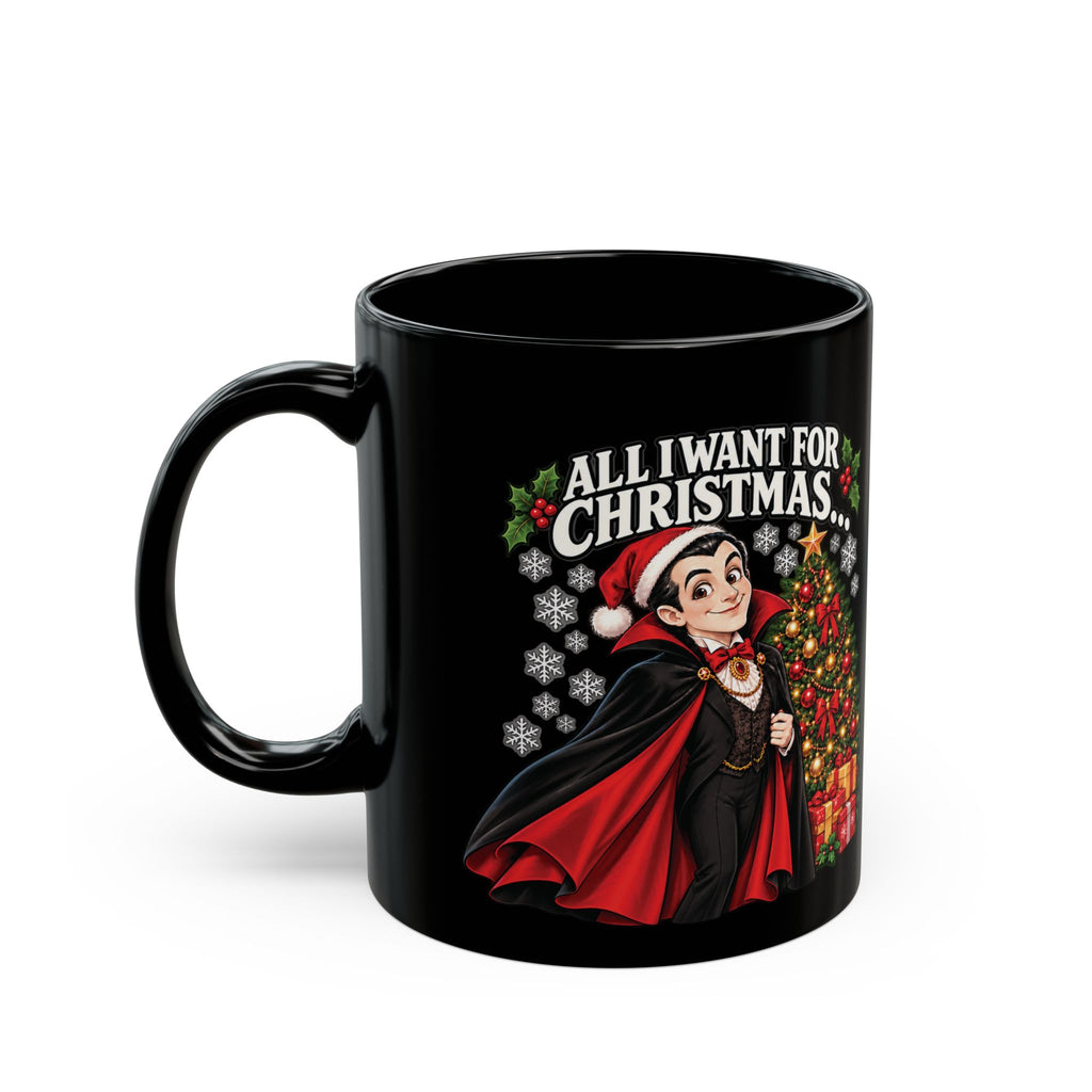 Dracula — My 2 Front Teeth | Funny Christmas Black Mug | Couch & Cart™