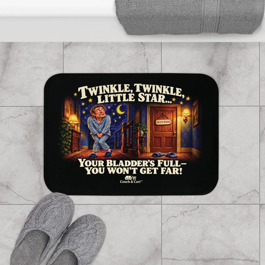“Twinkle, Twinkle… Bathroom Dash” – Funny Bath Mat