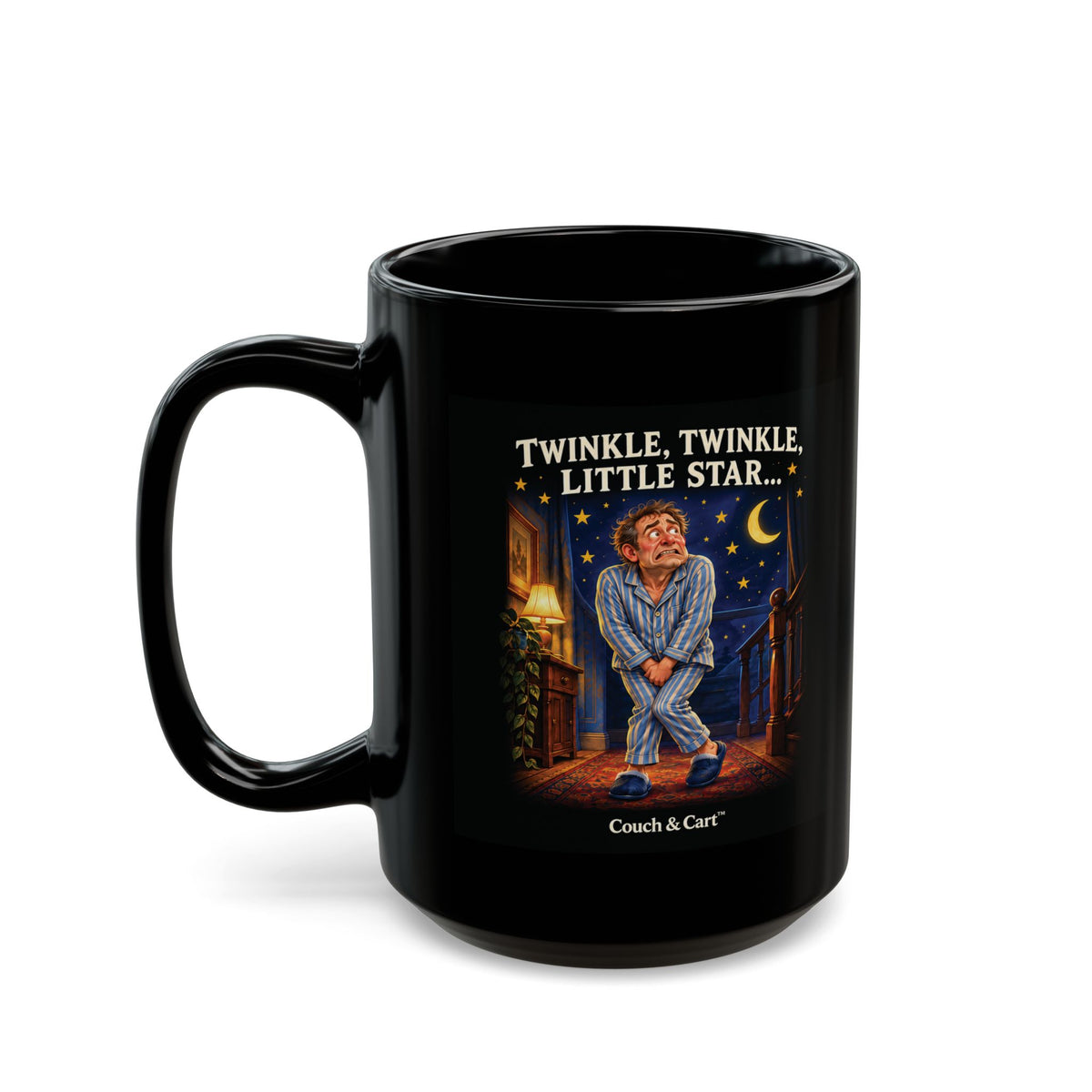Twinkle, Twinkle, Little Star – Full Bladder Black Mug | 11 oz & 15 oz