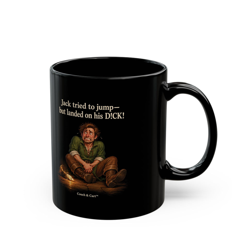 ADULT — Jack Be Nimble | Funny Black Coffee Mug | Couch & Cart™