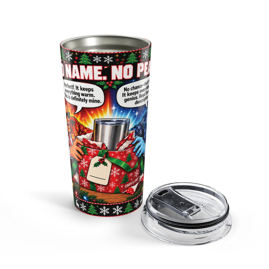 “No Name, No Peeking” – Funny Christmas Tumbler