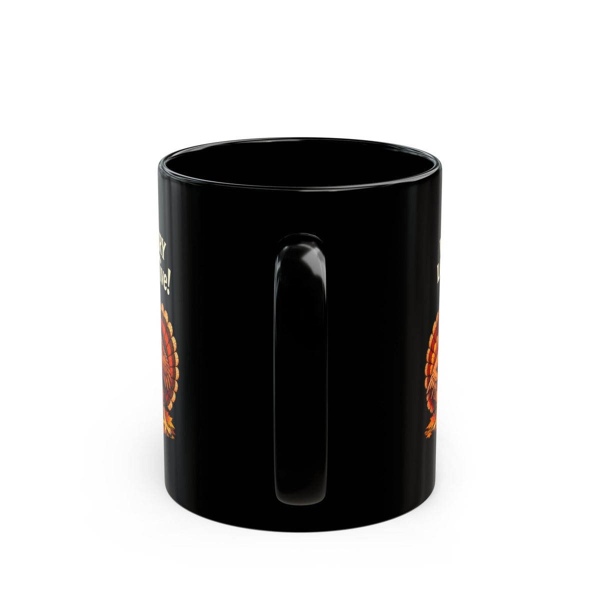 Funny Thanksgiving Turkey Mug – You’re Very imBREASTive! | Black 11 oz & 15 oz