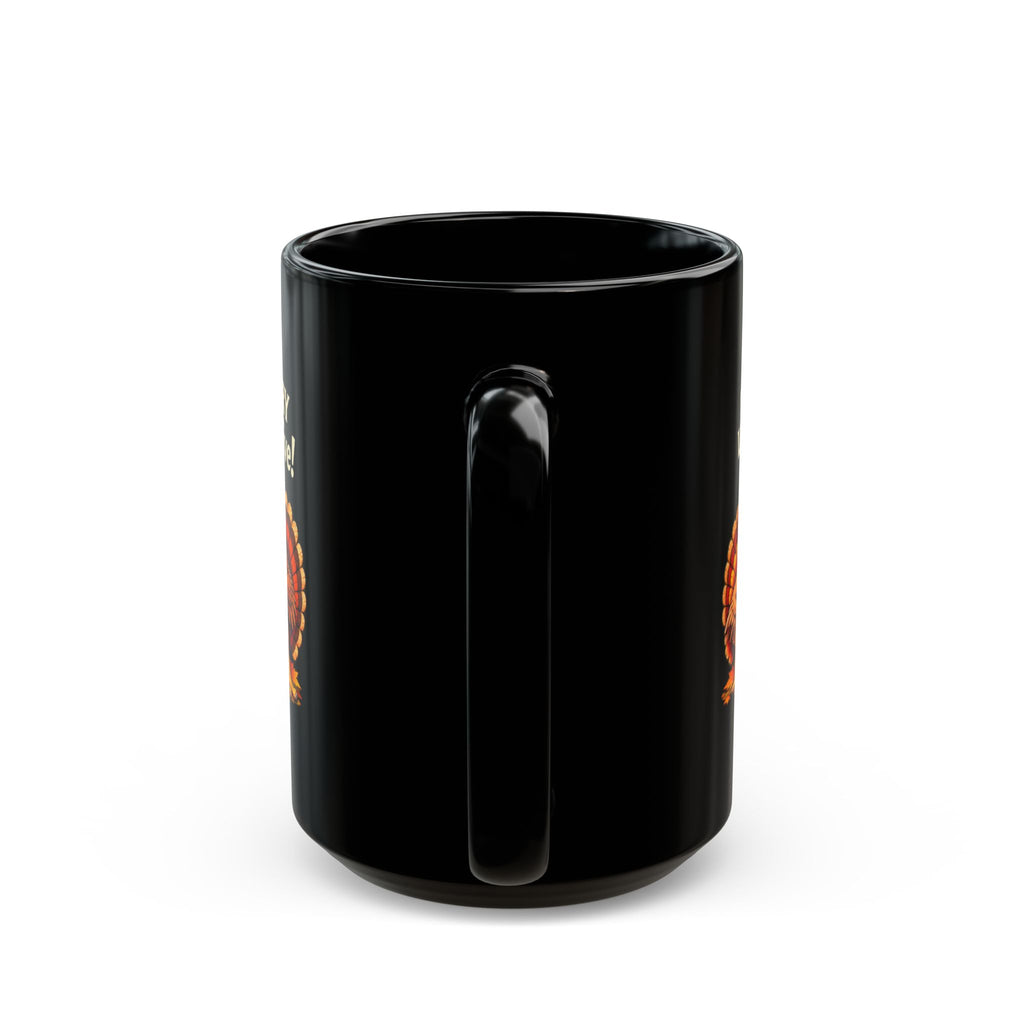 Funny Thanksgiving Turkey Mug – You’re Very imBREASTive! | Black 11 oz & 15 oz