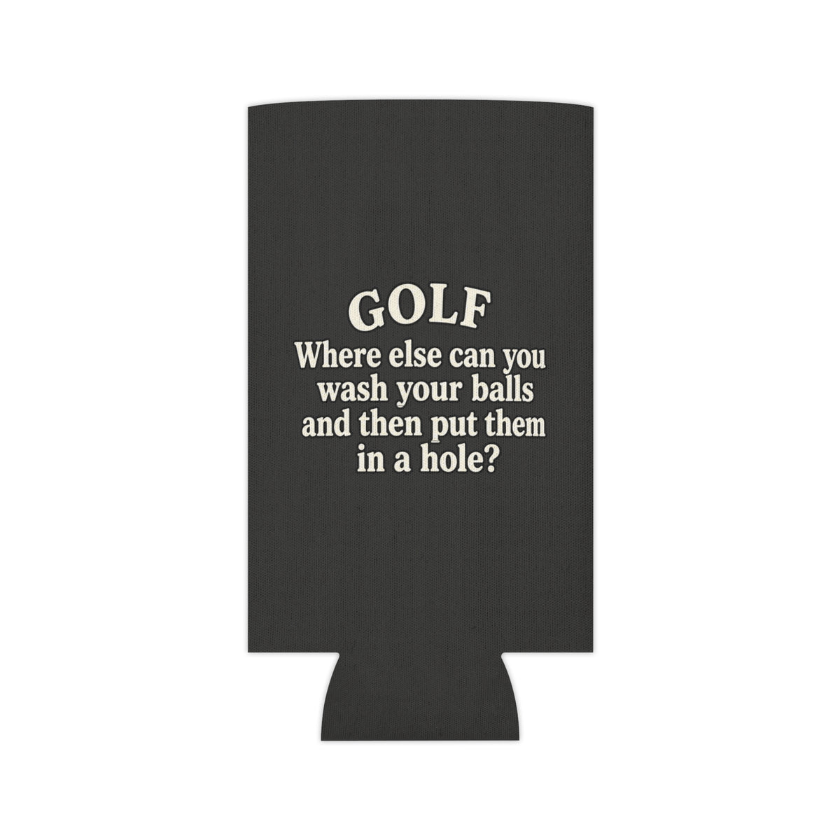 ADULT — Golf “Wash Your Balls” Funny Can Cooler | Couch & Cart™