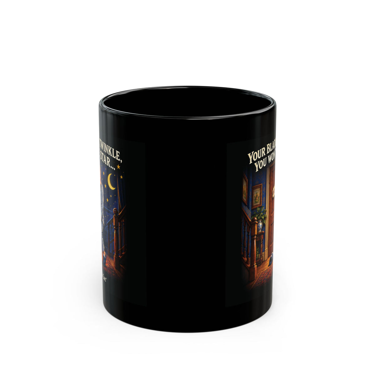 Twinkle, Twinkle, Little Star – Full Bladder Black Mug | 11 oz & 15 oz