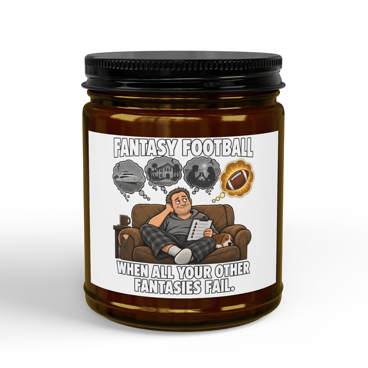 Funny Fantasy Football Candle – Comfort Spice