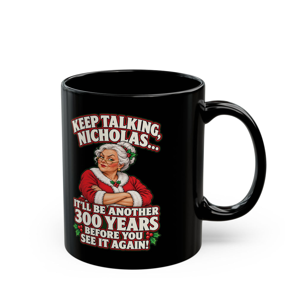 Funny adult Christmas mug by Couch and Cart