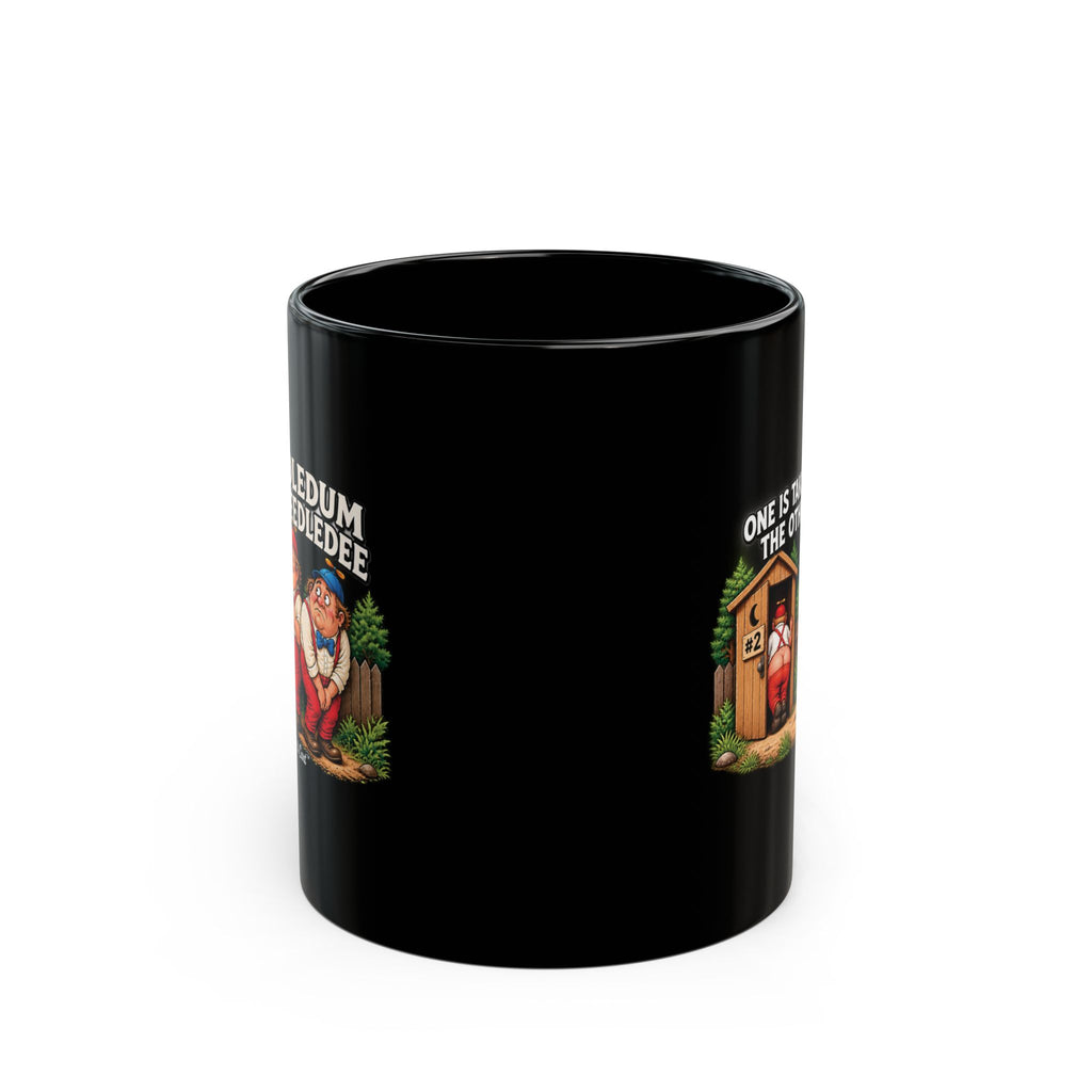 ADULT – Tweedledum & Tweedledee – Nature Calls Black Mug | 11 oz & 15 oz
