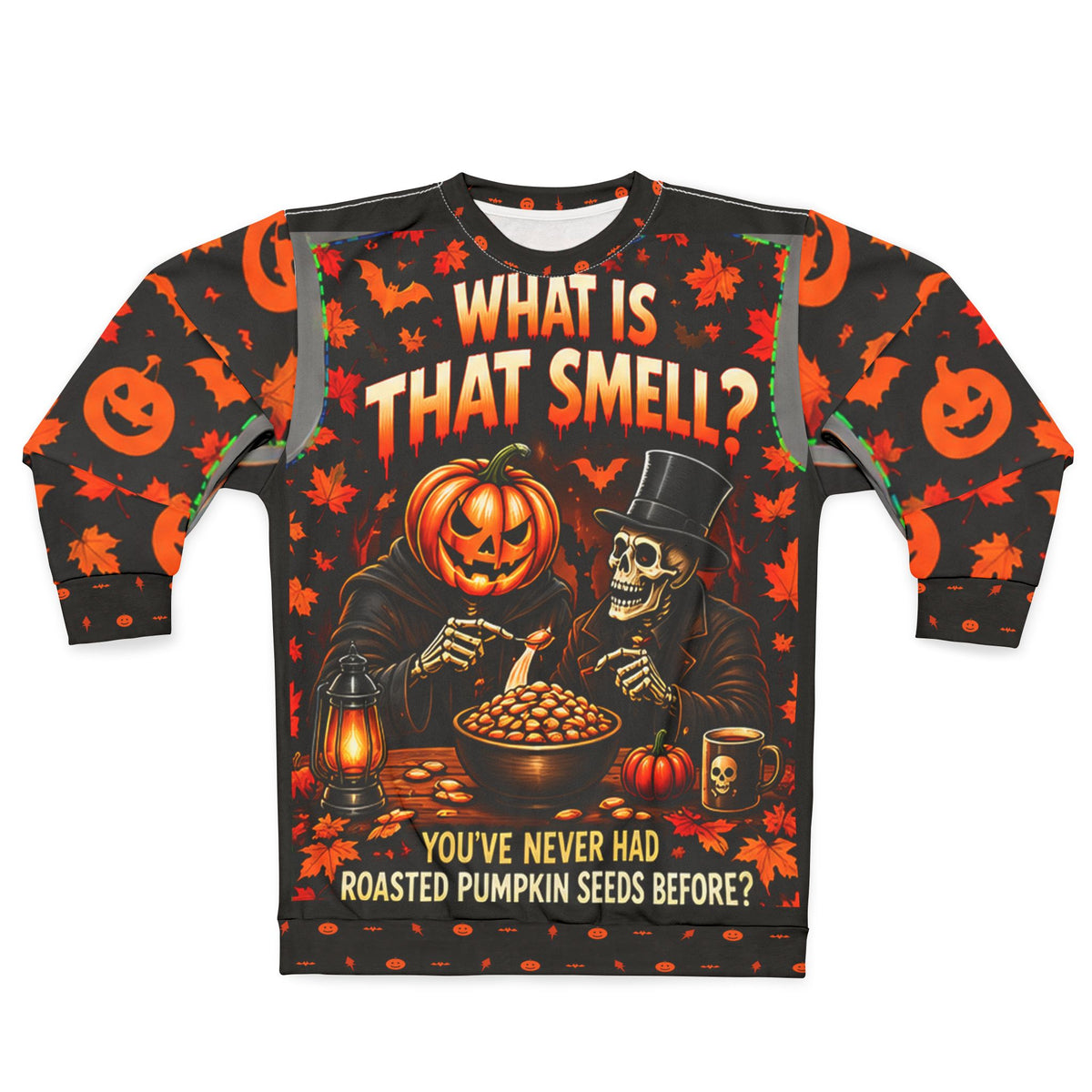 Friends – Lord Carver & Mortimer Flame Halloween AOP Sweatshirt