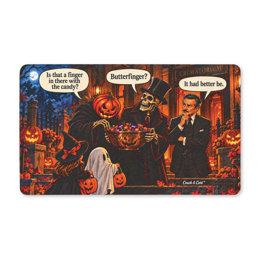 “Is That a Finger?” – Funny Halloween Doormat