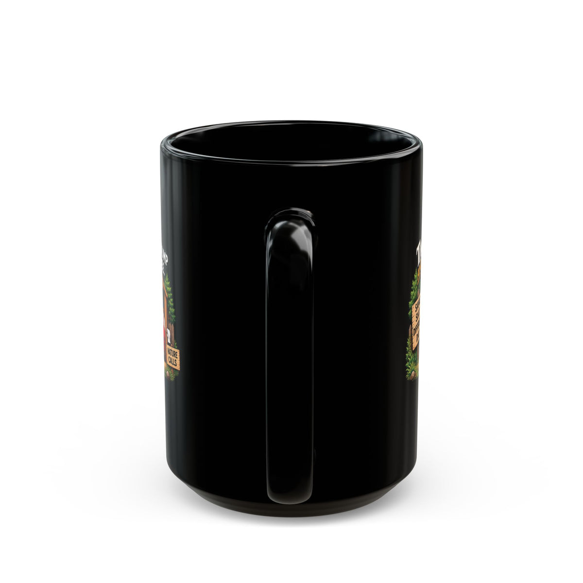 ADULT – Tweedledum & Tweedledee – Nature Calls Black Mug | 11 oz & 15 oz