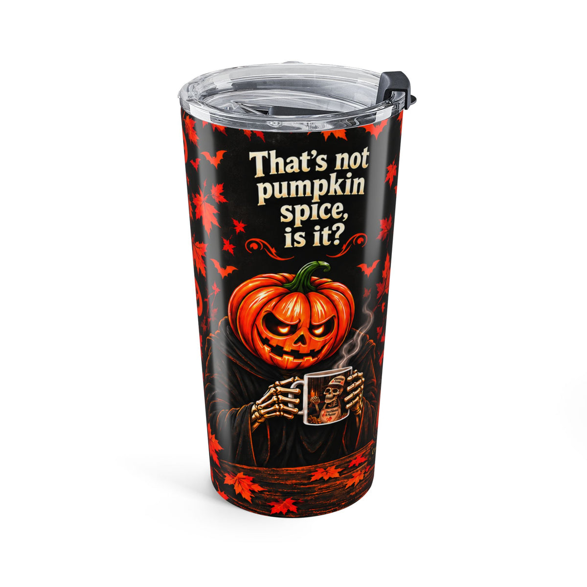 Funny Pumpkin Spice Halloween Tumbler – Carver & Mortimer